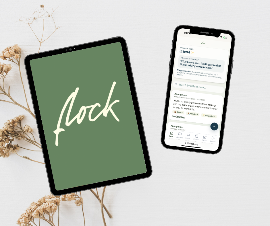 Journal with natural light and plants